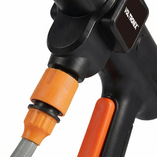 VOLTORNIX™ Elektrische Hogedrukreiniger op Accu 70 Bar - Draadloze Hogedrukspuit - Inclusief 1x Accu 21V / 3000 mAh - 90 Min Gebruik - Zelfaanzuigend –Terrasreiniger - Incl. 6-in-1 Verstelbaar Mondstuk, Aanzuigslang & Koffer. — afbeelding 3