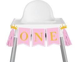 New Age Devi - New Age Devi - High chair banner for your little girl's first birthday - One - 1 Jaar