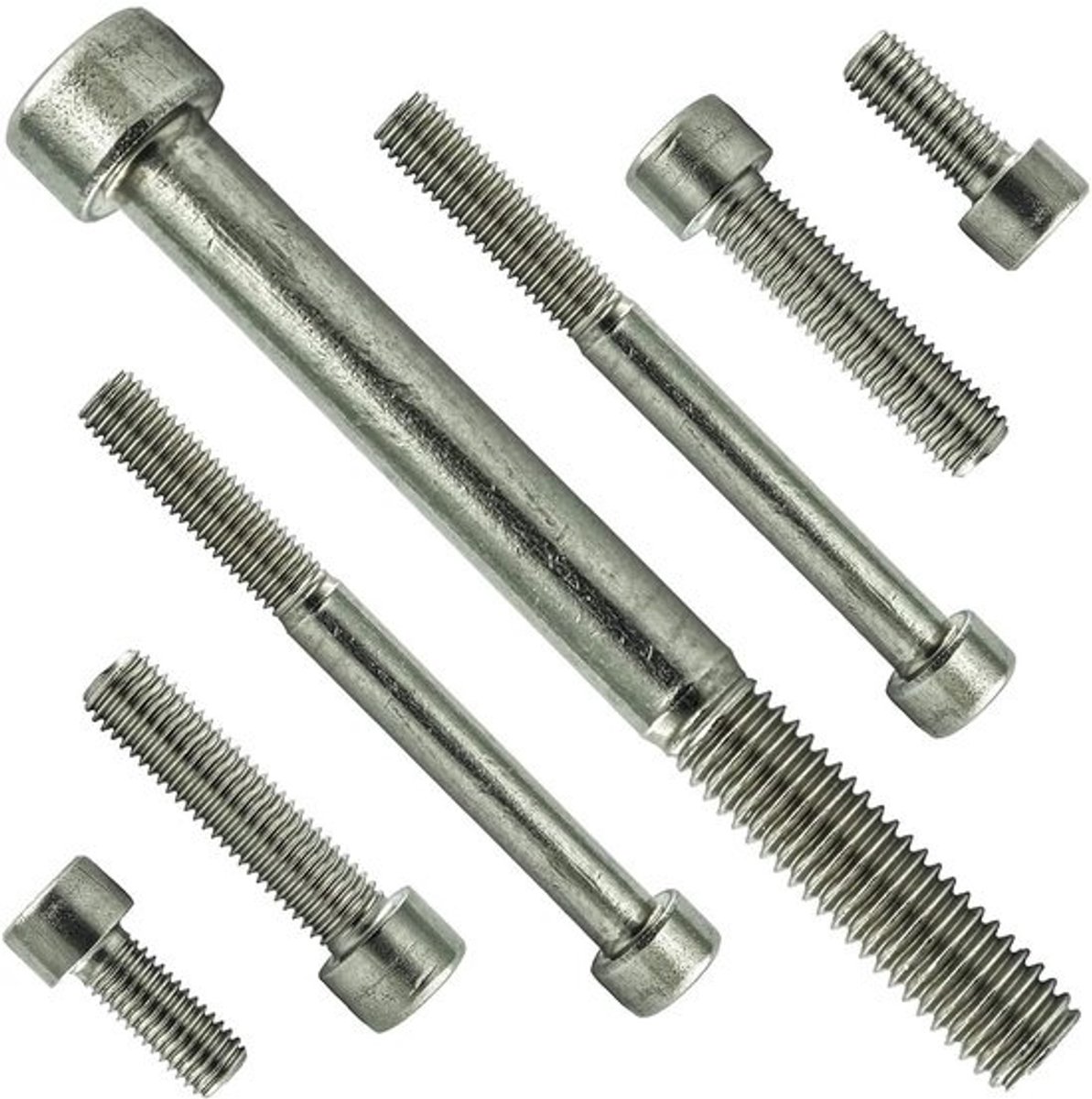 Cilinderschroeven - Inbusschroeven RVS - Bevestigen van onderdelen - Roestvrij staal A2 - M3 x 60 mm - Zilverkleurig