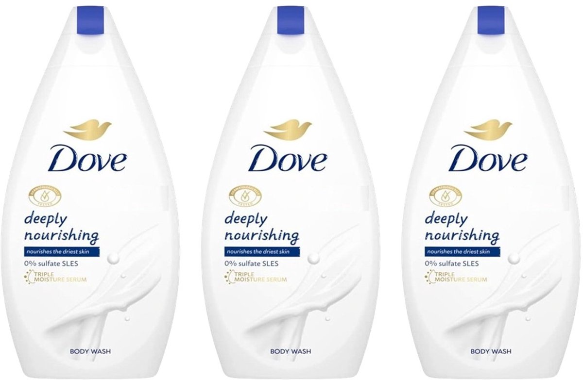 Dove Deeply Nourishing Douchegel 3 x 500 ml