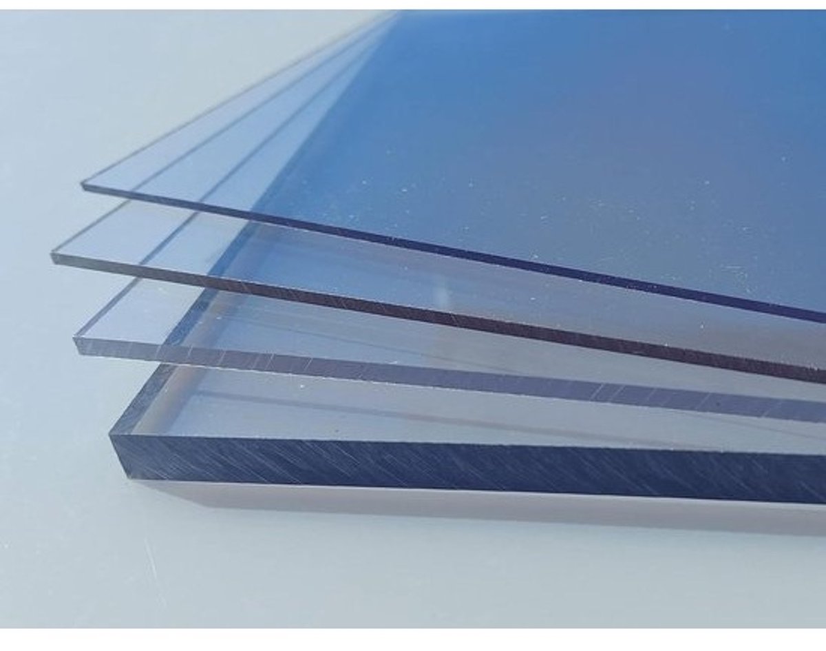 Polycarbonaat Plaat - UV-beschermd Glas - Beglazing Op Maat - Dubbele UV-beschermlaag - 80 x 40 cm - Transparant