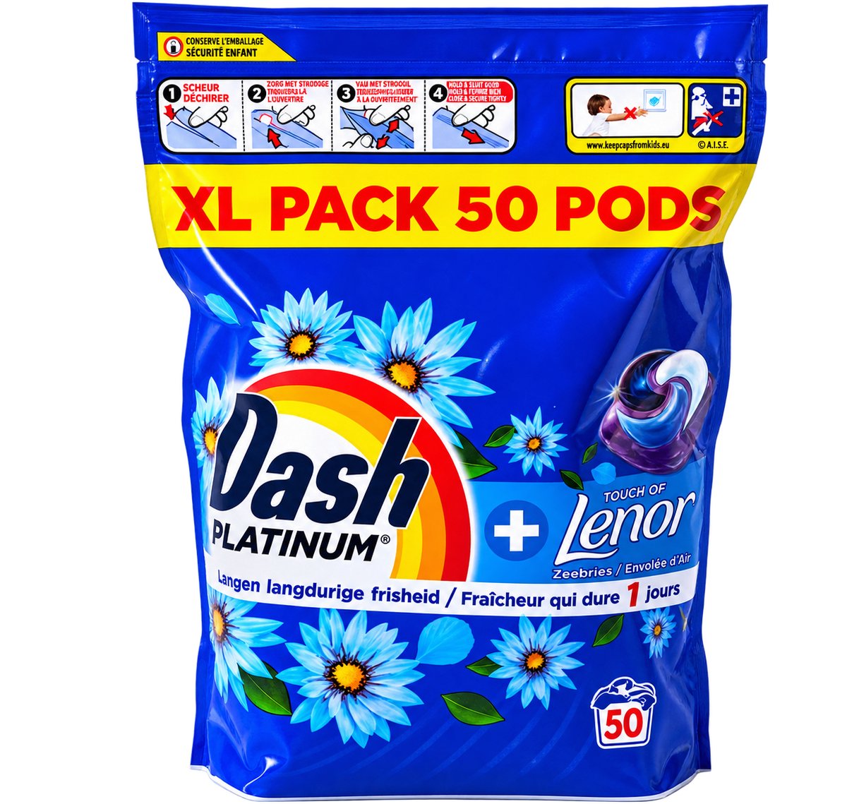 Dash All in 1 Pods - Zeebries - Waspods - 3 x 50 Wasbeurten Voordeelverpakking
