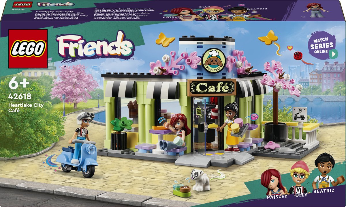 Bol.com LEGO 42618 Friends Heartlake City café Speelgoed voor Kinderen met Poppetjes aanbieding