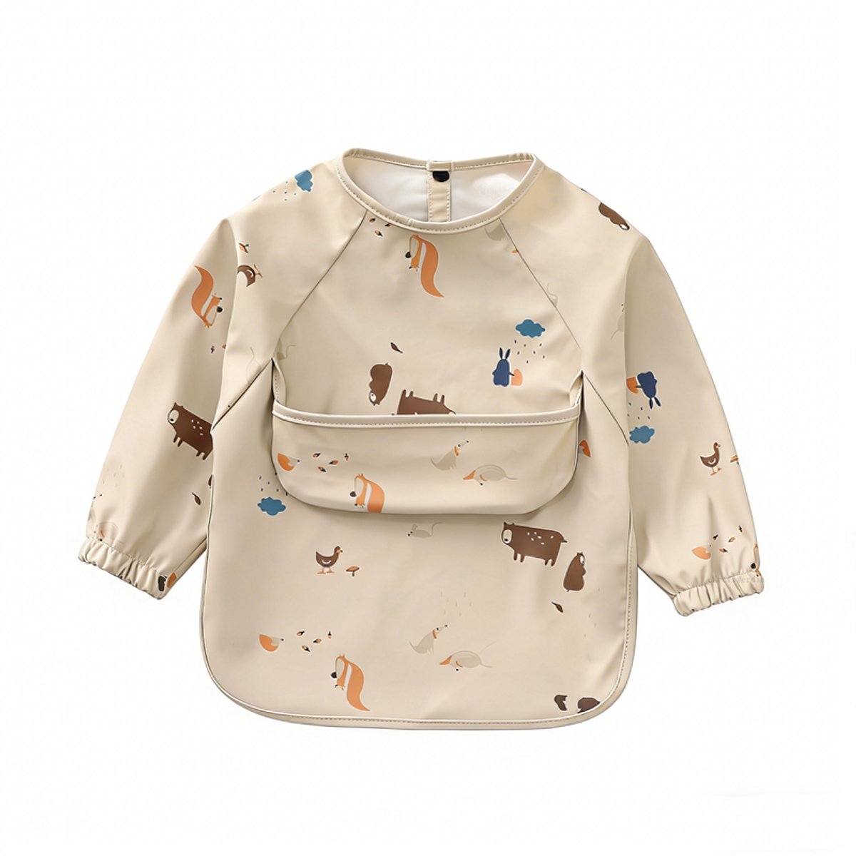 casalora - Slab met Mouwen - Maat M(12 tot 36 maanden) - Dieren Diertjes - Waterproof Slabbetje - Baby - Peuter - Schort