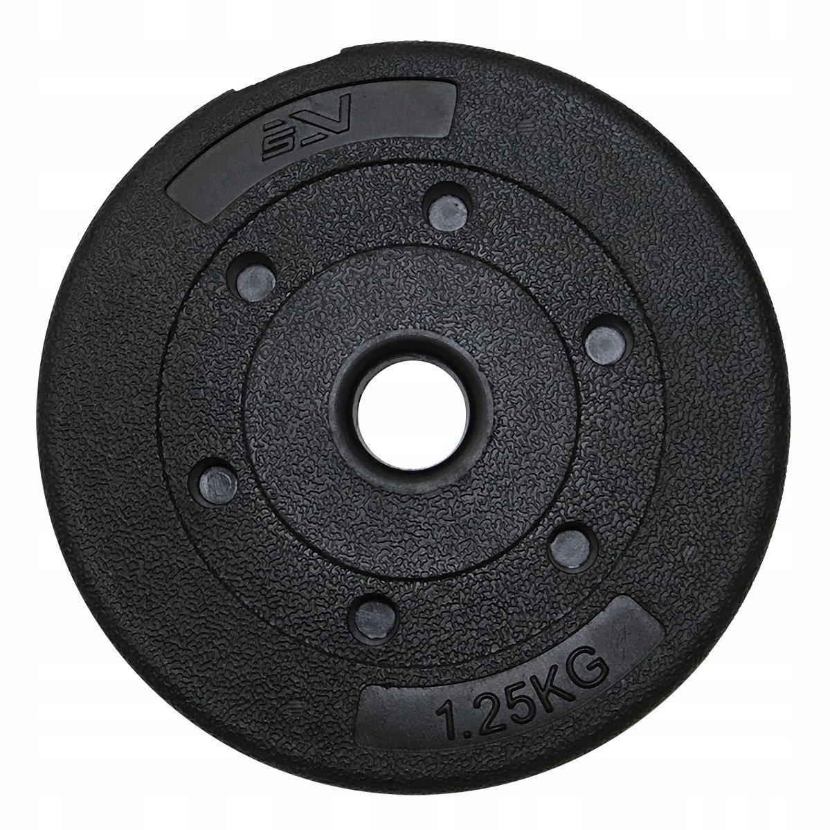 Sportvida Bitumen Halteringsschijf 1,25 kg - Krachttraining