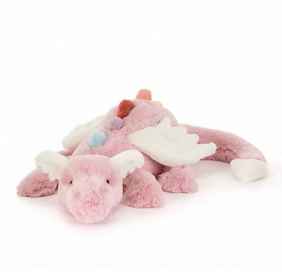 Casalora Pluche Knuffel – Draakkussen Drake Knuffel – 66 cm – Sknuffel Dino Speelgoed – Lichtroze