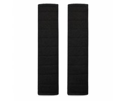 Gordelbeschermer - Autogordel Beschermer - Set van 2 Gewatteerde Gordelhoezen 26 cm - Gordelkussen - Zwart - Kasey Products