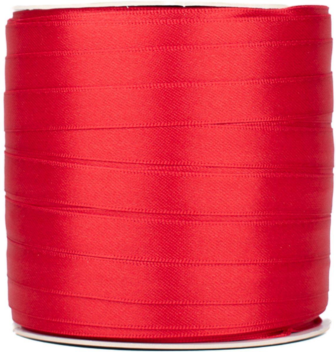 Satijnlint - cadeaulint - 10 mm x 100 meter - rood