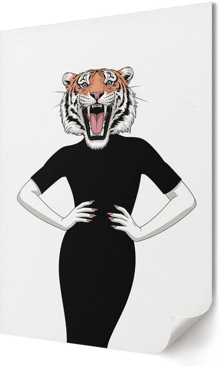 Coloray Polycanvas Poster - Stilleven, Schilderen - A2 - Bruin Illustratie - Rechthoek - Decoratieve poster - Woonkamer, Slaapkamer, Kantoor - Klassiek