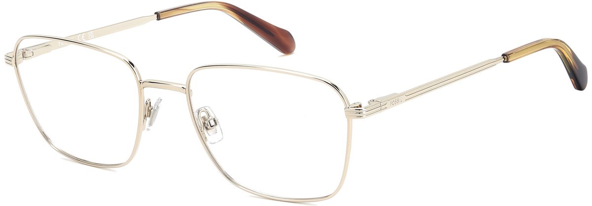 Fossil FOS 7213/G Gold striped brown 56/19/145 MAN Brilmonturen