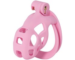 Hidden Desire Kuisheidskooien ABS - Penis Prison Cock Cage Short - Roze