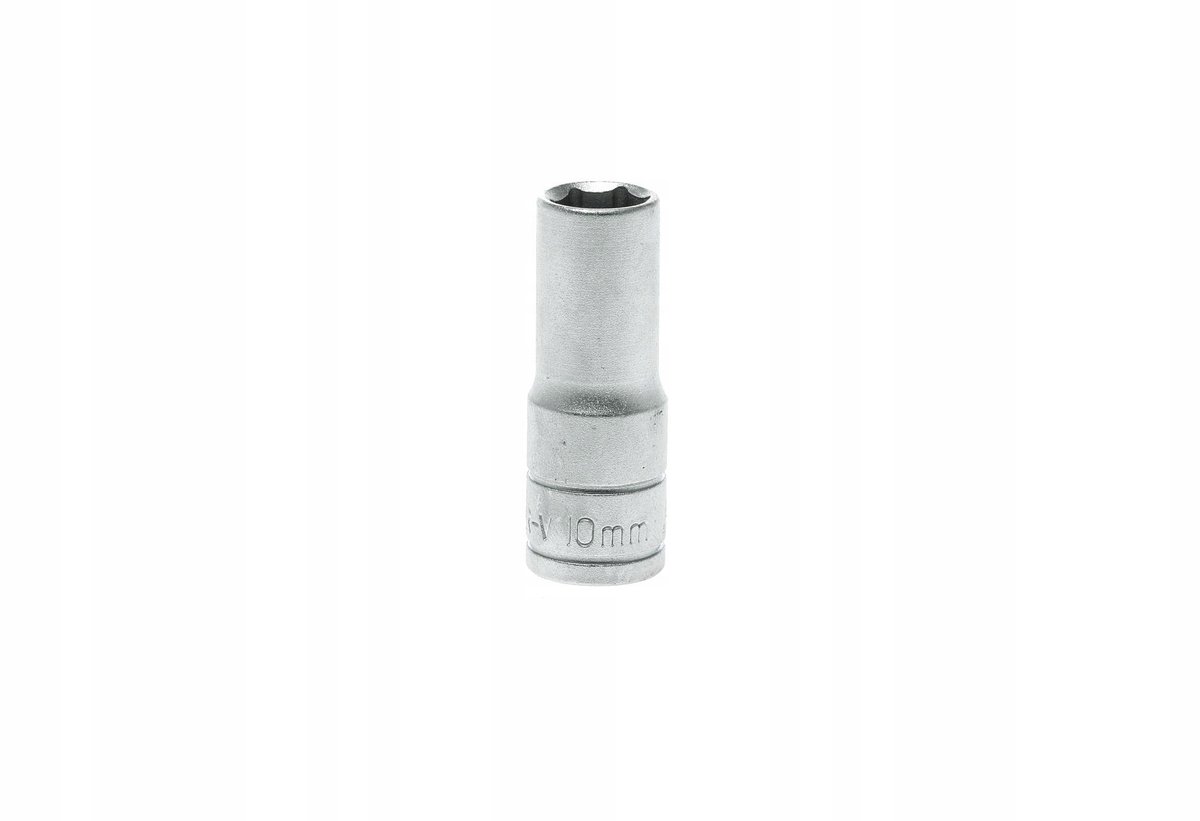Lange 6-kant dop 3/8" 10mm chroom-vanadium