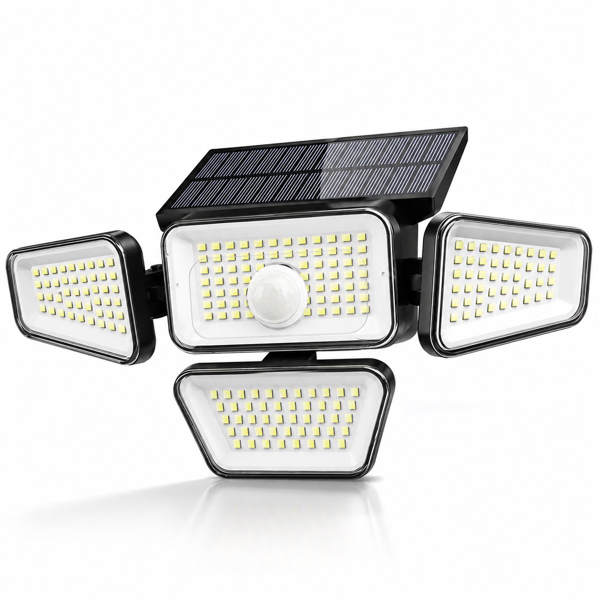 BOTC Solar Buitenlamp - Buitenlamp met bewegingssensor op zonne energie - 270 LED - Met dag nacht sensor - Solar wandlamp buiten - 1 Stuk