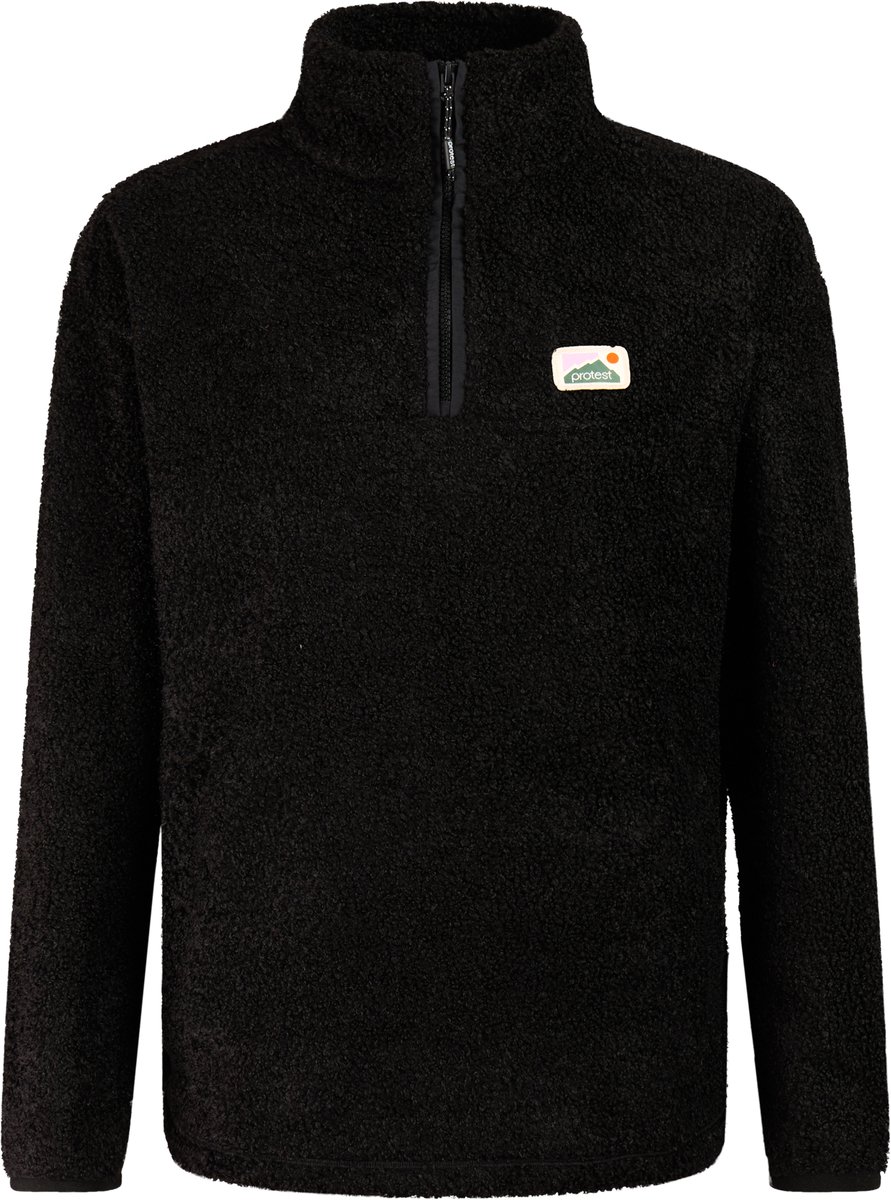 Protest PRTTally Sweater Dames Trui Fleece 1/4 rits Zwart