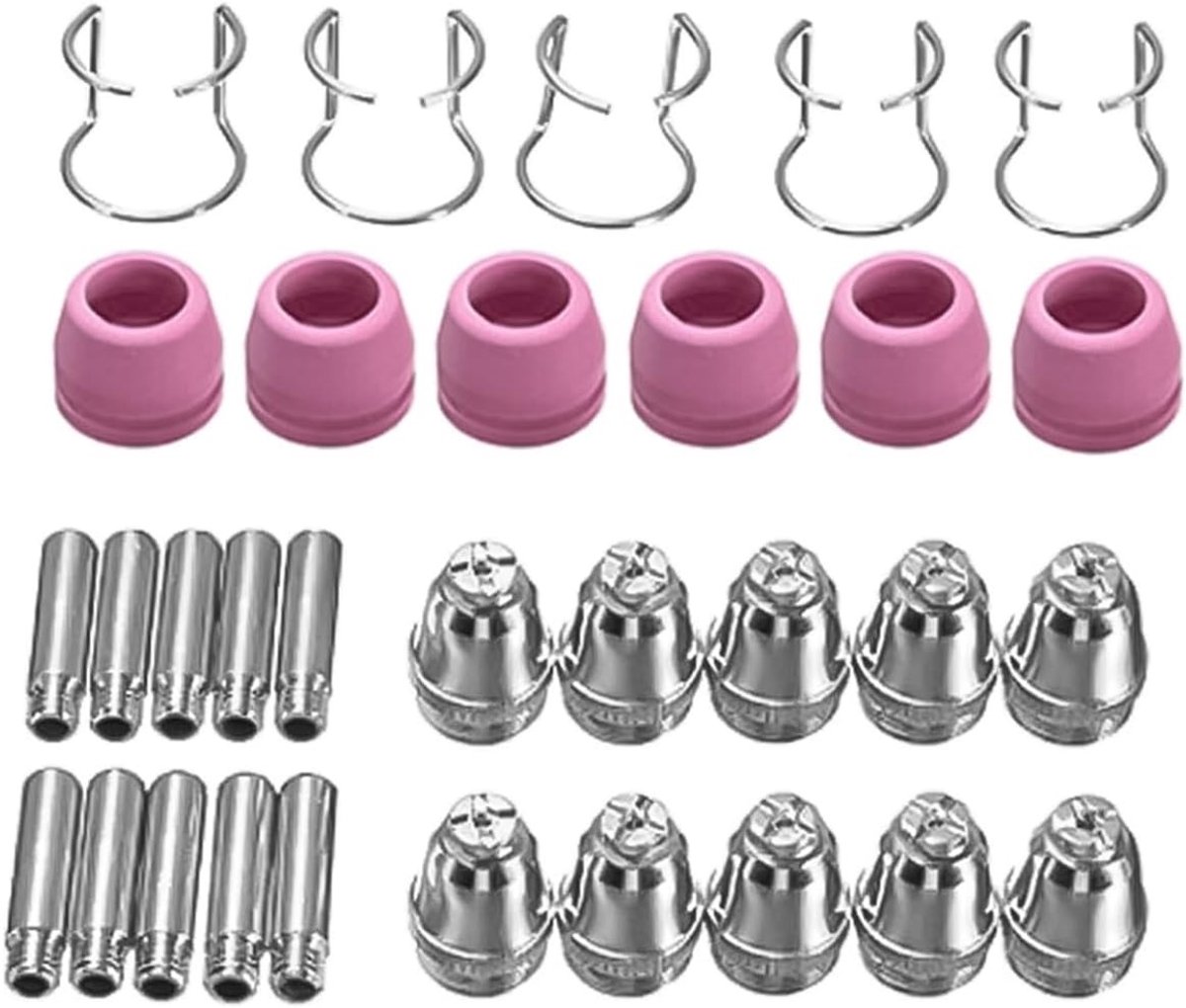 Complete set van 30 keramische plasma nozzles en caps voor AG60/SG55 plasmafakkel accessoires