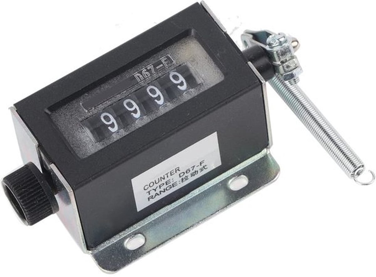 - Handmatige Tellingsteller - Mechanische Resetbare Tellingsteller - 5 Digit Weergave - Duurzaam - Telling en reset functie - Geschikt voor...