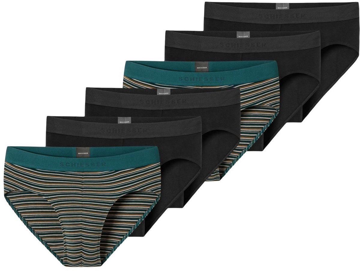 Schiesser Heren rio-slip / onderbroek 6 pack 95/5 Cotton