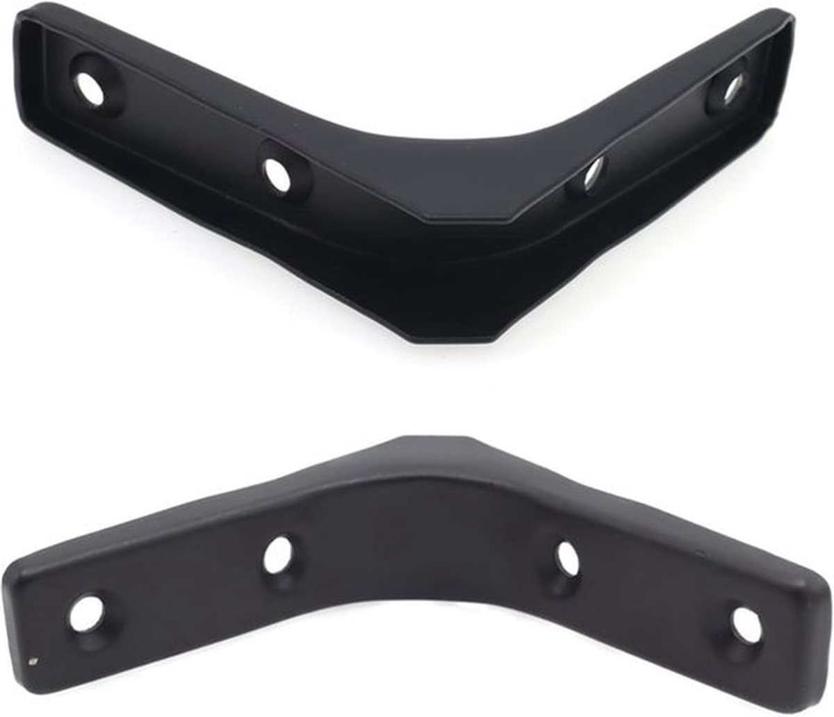8-delige set van 7,6 cm lange beugels, zware zwarte L-vormige wandbeugels, geschikt voor hout, planken, kasten, 90-graden statiefsteun met schroeven, kleine haakse beugels.