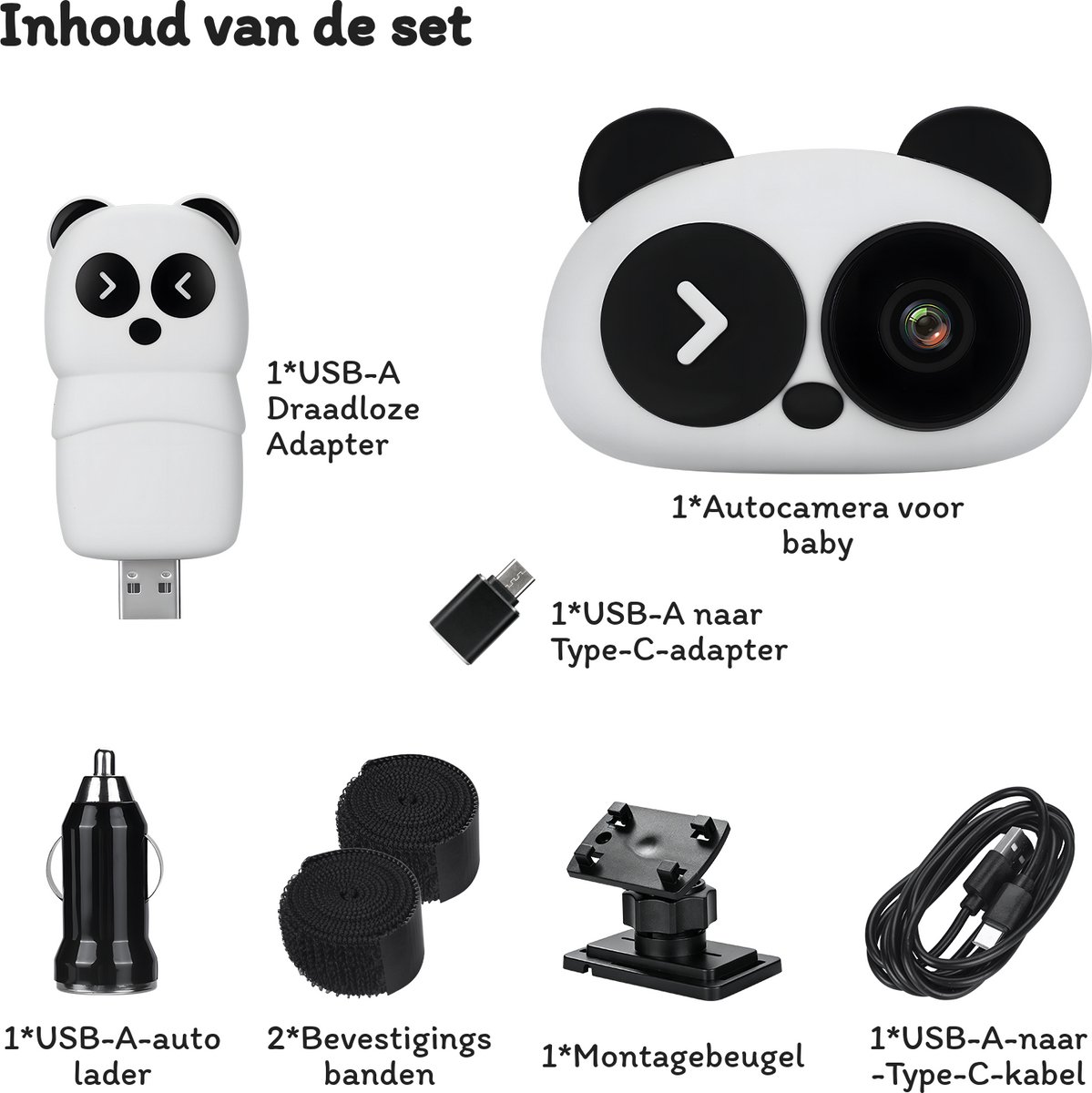MMOBIEL Baby Autocamera met 120° Groothoeklens voor CarPlay - afbeelding 2