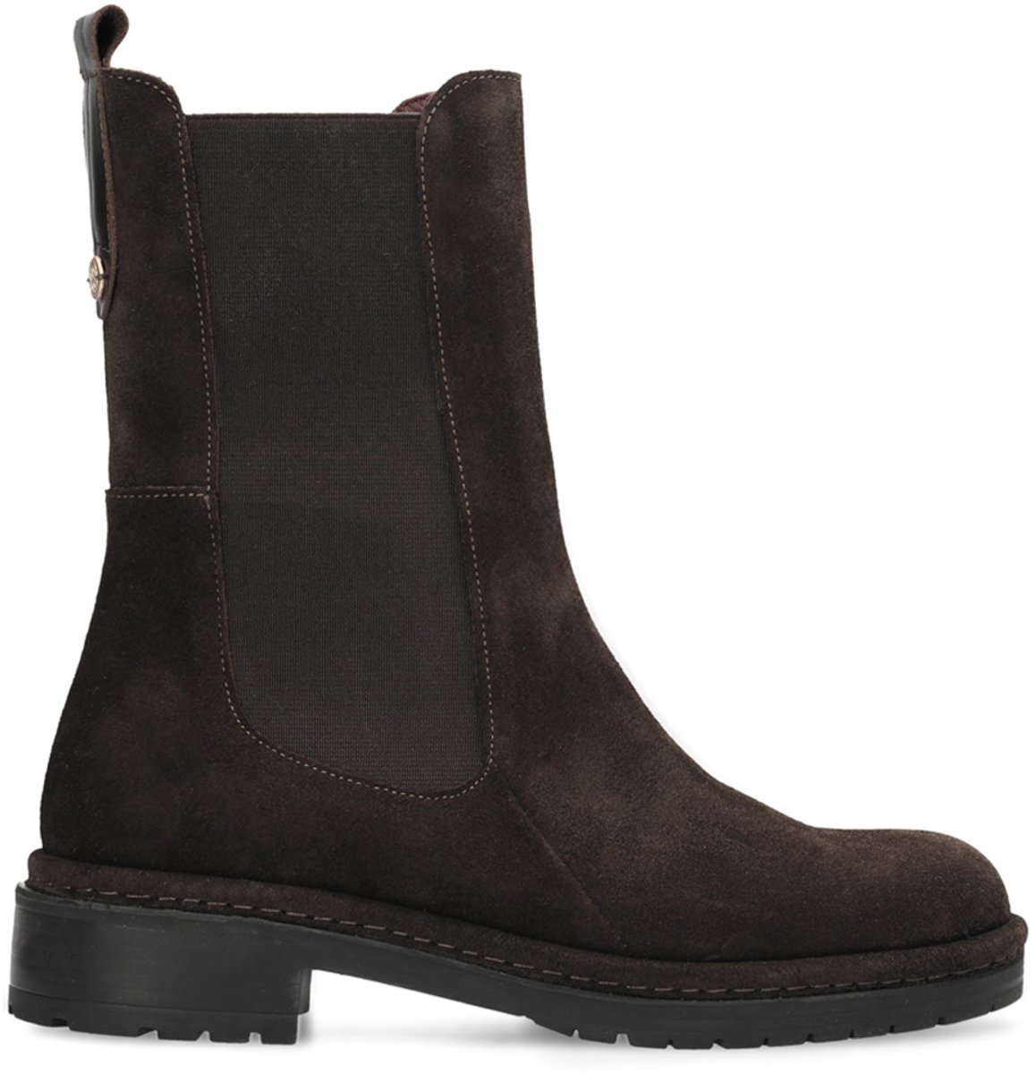 Fred De La Bretoniere - FLINT YAEL Ankle Boot Suede Dark Brown - Maat 42