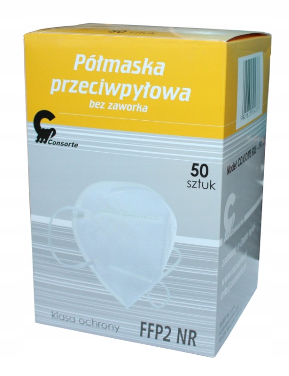 FFP2 Stofmaskers, 50 stuks, zonder ventiel