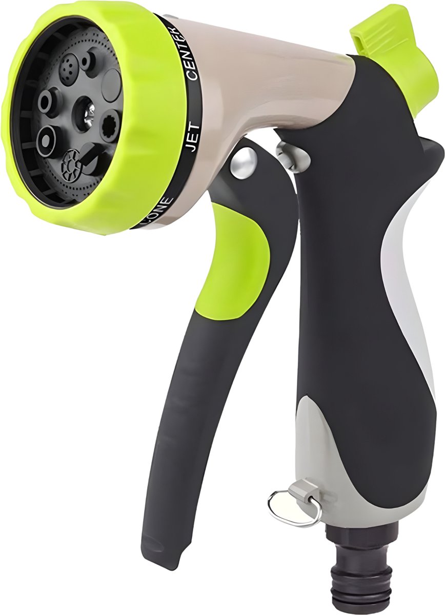 Somstyle Sproeikop Tuinslang - 8 Standen - Sproeier voor Tuin - Spuitpistool - Groen / Zwart