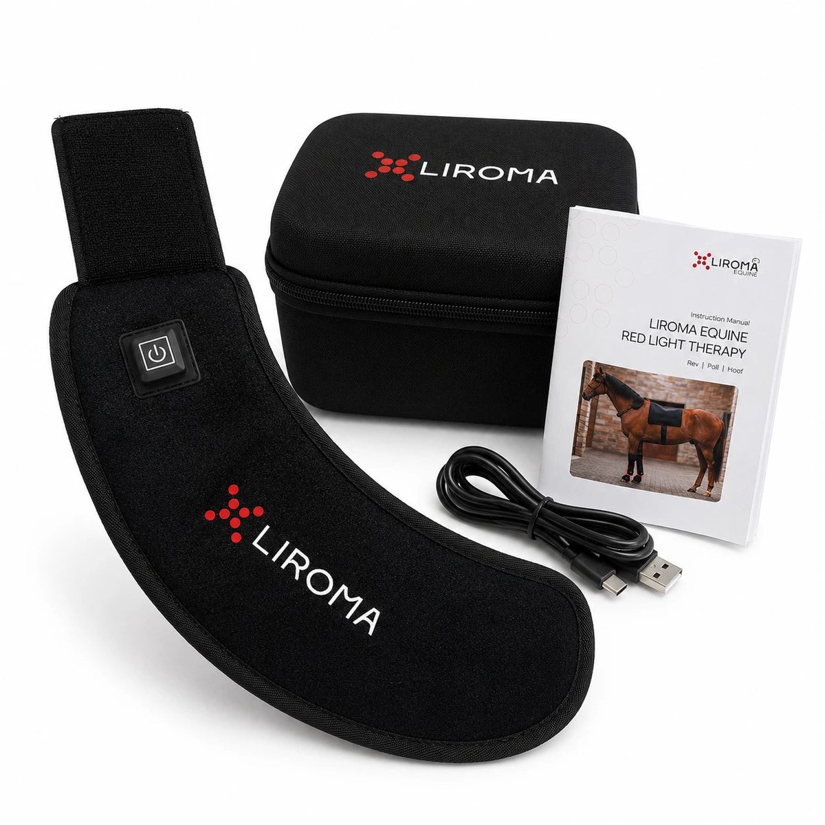 LIROMA® Hoefschoenen rood licht - Red light therapy voor paarden - Hoefschoenen paard - Ondersteun natuurlijk herstel