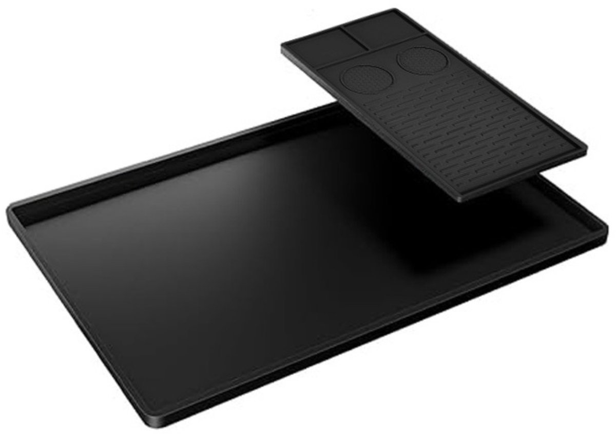 Siliconen Koffiemachine Bar Mat Koffieboon Dikke Pad 61x40.5x1.1cm - 600g