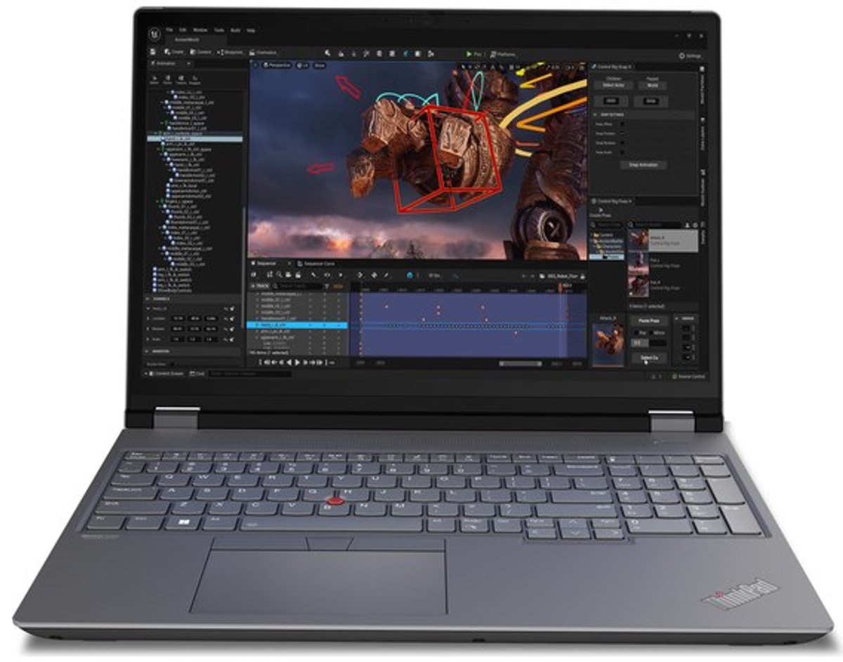 Lenovo ThinkPad P16 Gen 2 - Intel Core i7-13850HX - RTX A1000 6GB - 64GB DDR5 - 1TB M.2 SSD - 4G Module - Toetsenbordverlichting - Windows 11 Pro