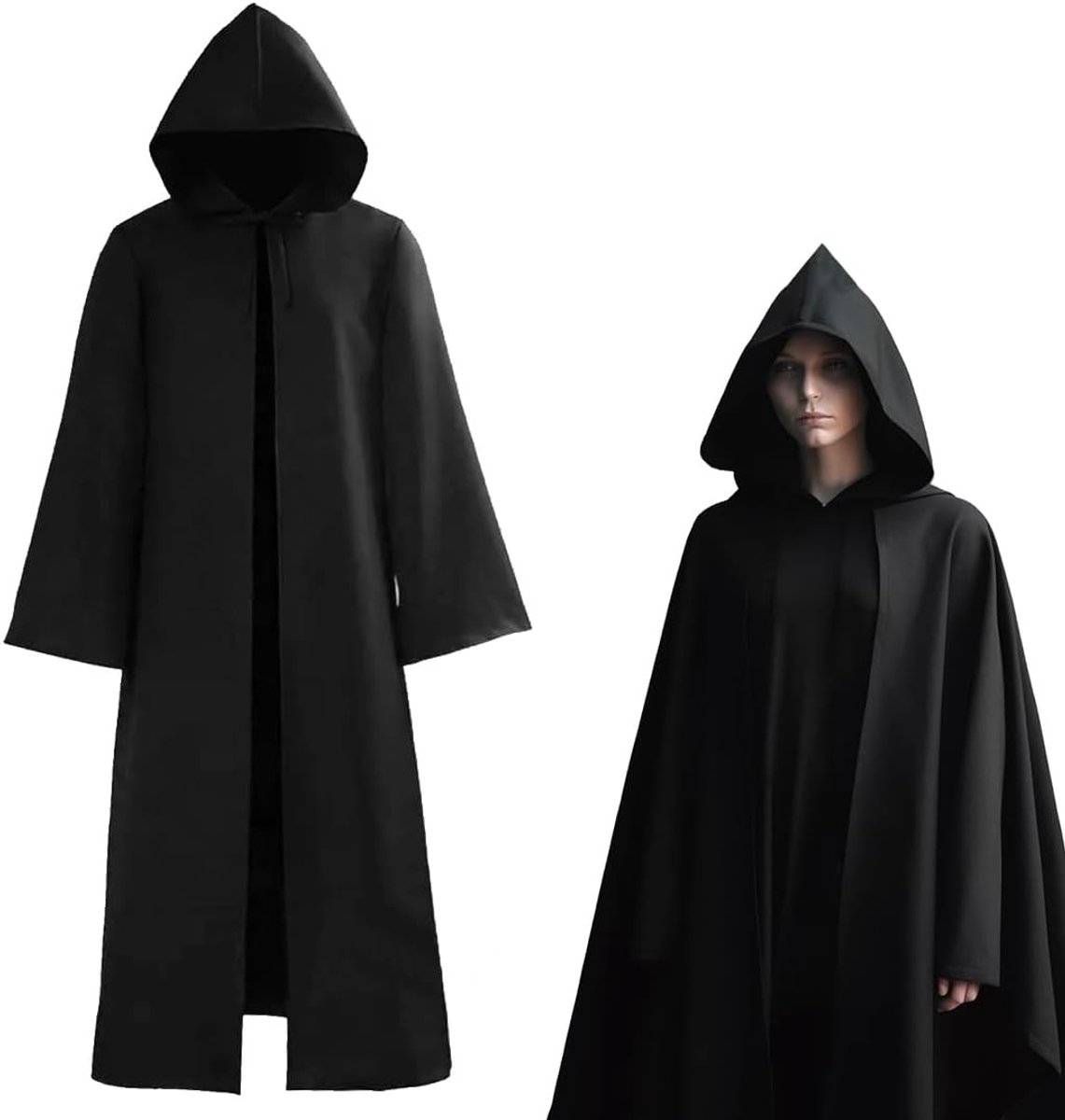 Hooded Cape voor Halloween, Cosplay en Carnaval - Volwassenen Kostuum voor Feestjes en Evenementen