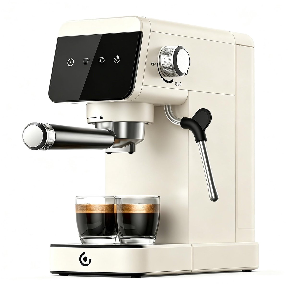 20 Bar met Melkopschuimer LED Display Halfautomatische Koffiemachine 1350W RVS