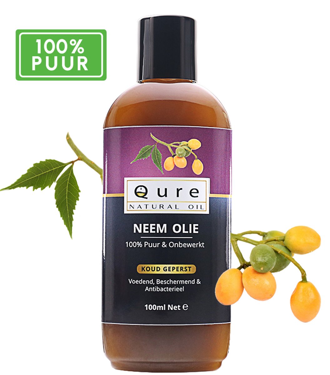 Neemolie 100ml | 100% Puur & Onbewerkt | Koudgeperste Neem Olie