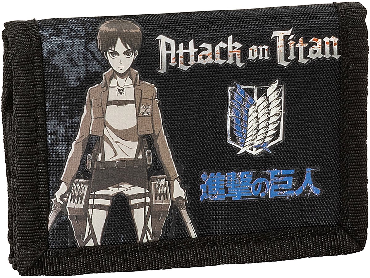 Comix Anime Portemonnee, Attack on the Titan - 17,5 x 9 cm - Polyester