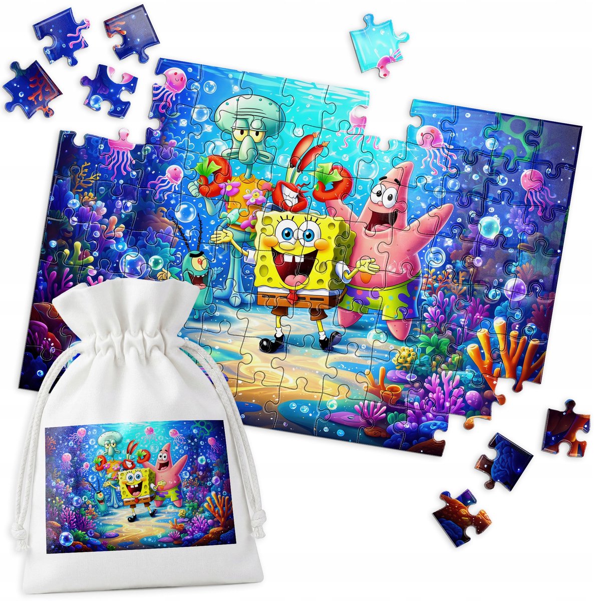 SpongeBob Patrick Zee-Kwal Puzzel - 96 Stukjes