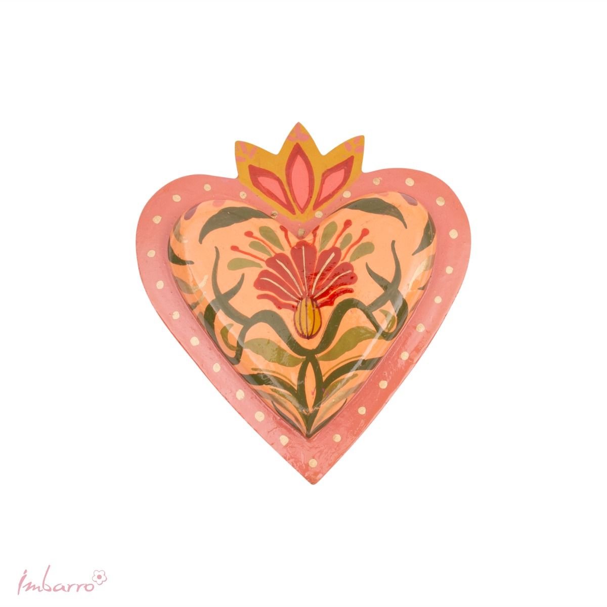 Imbarro Home & Fashion - Hart Vittoria - Multi, Roze - 13.5 X 12 X 2 cm