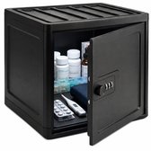 Opbergbox met Cijferslot - Afsluitbare Medicijnkast - Kluis Geschikt voor in de Koelkast - 12,6 Liter - Zwart - Fichero