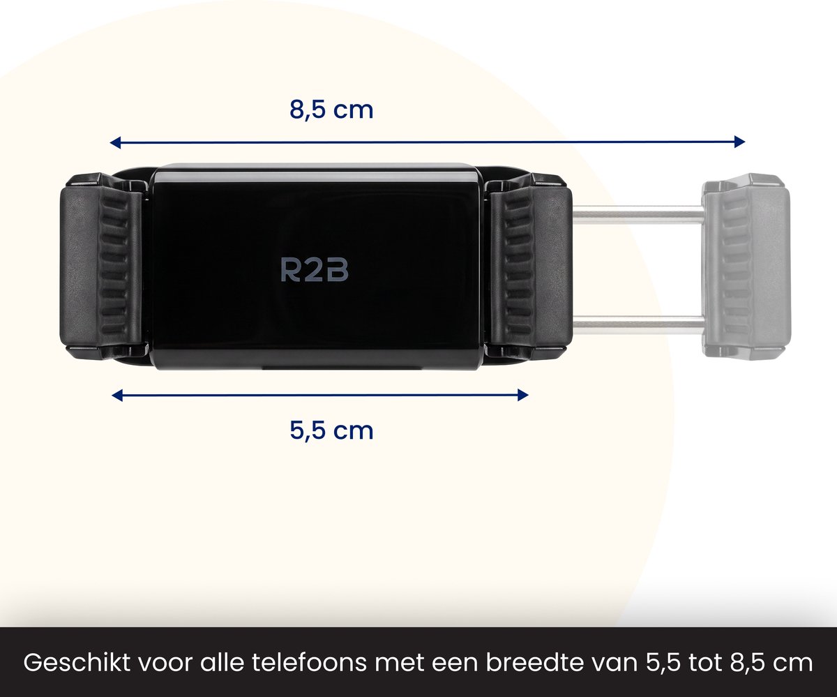 R2B Telefoonhouders Auto Ventilatie - 360° Rotatie - Telefoonhouder Auto - GSM Houder Auto - Mobiel Houder Auto - Autohouder - Telefoon Houder - Auto Telefoonhouder - Phone Holder Car – foto 6