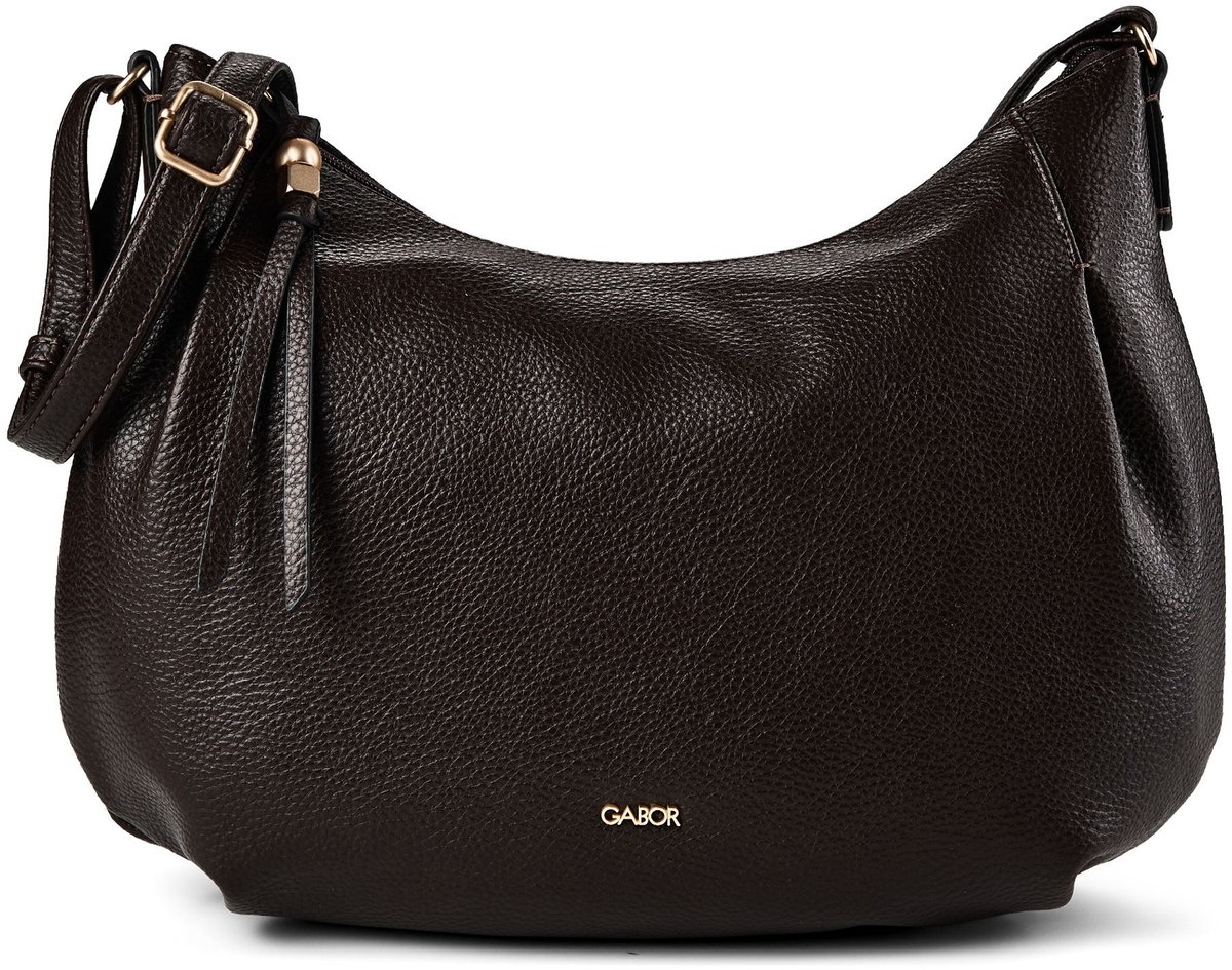 Gabor schoudertas Sedine Hobo Bag Dark Brown donkerbruin