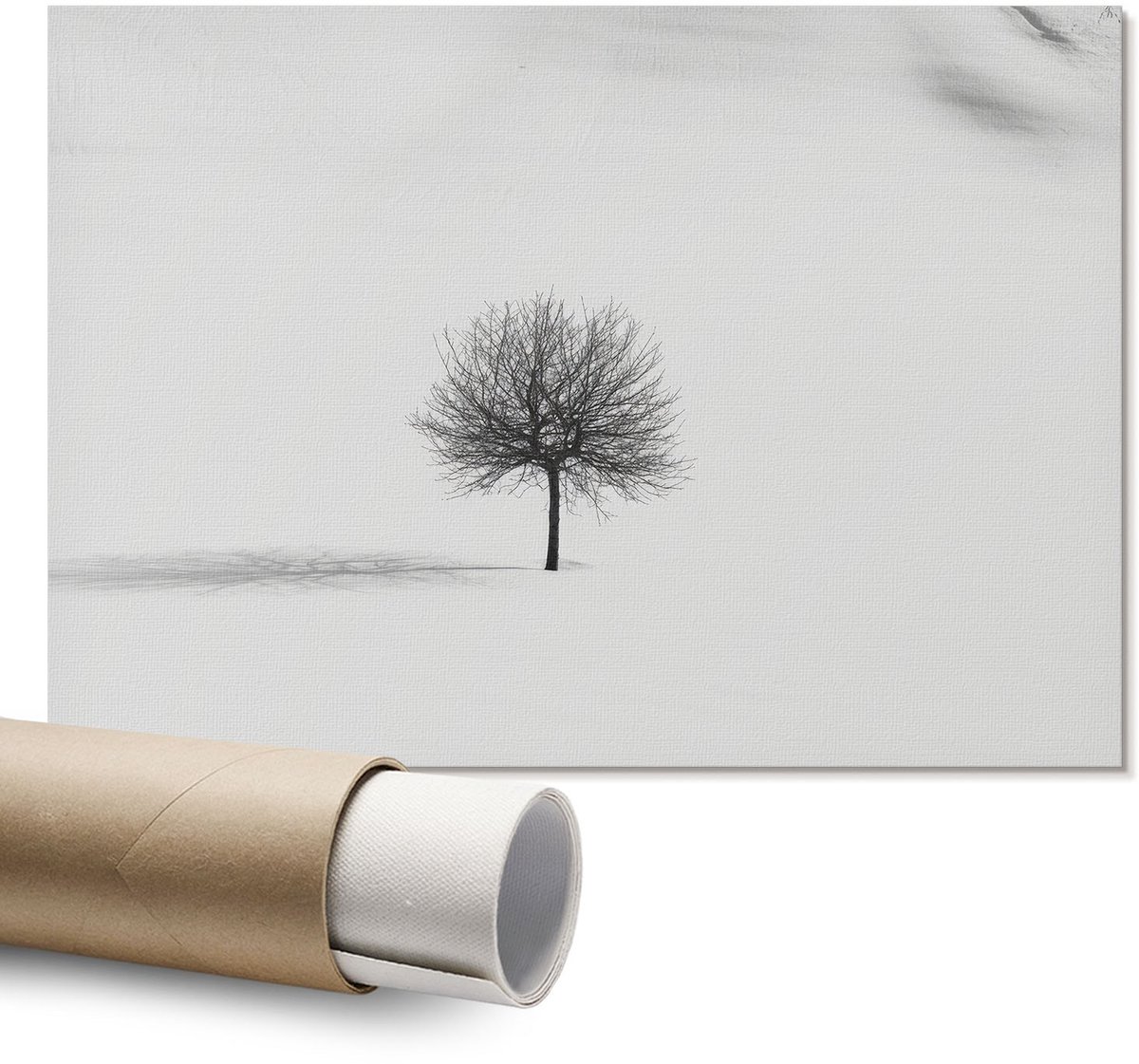 Coloray Polycanvas Wandposter - Futuristisch Portret, Fotografie - A1 - Beige Motief - Rechthoek - Wandkunstwerk - Slaapkamer - Modern