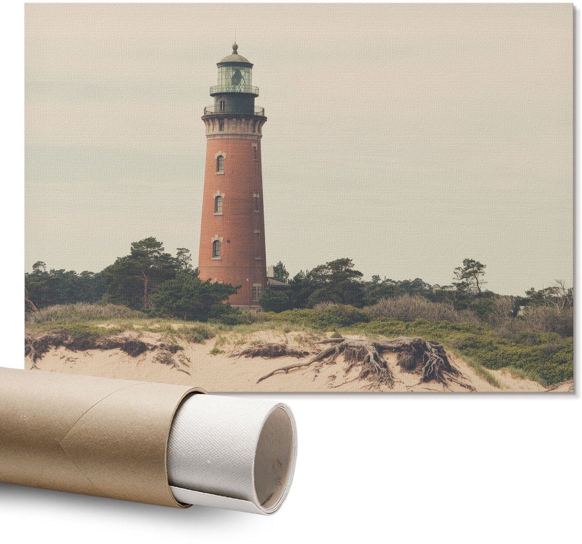 Coloray Canvas Poster Polycanvas - Een Blik In De Ruimte, Fotografie - A1 - Wit Decoratie - Rechthoek - Decoratieve poster - Kantoor - Modern