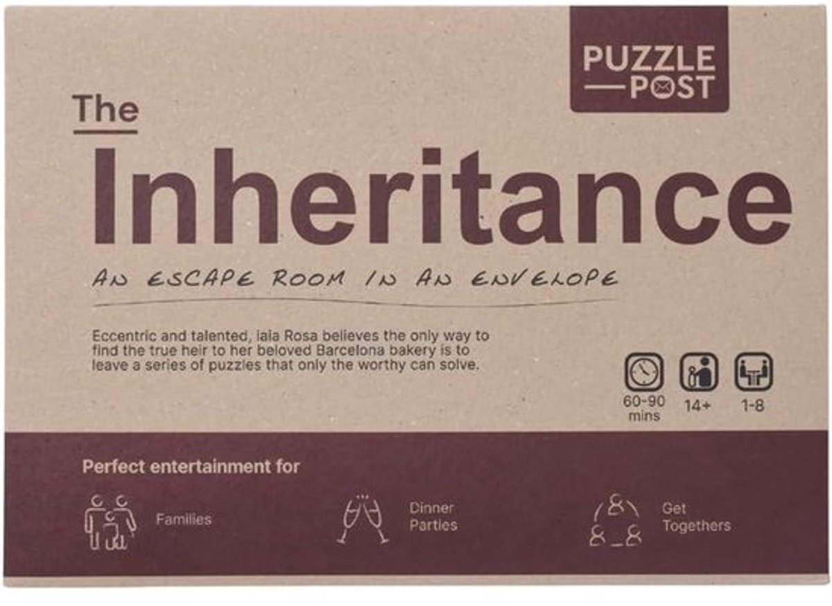 Escape Room Envelop - Puzzel Spel - Groepsactiviteit - Interactieve Online Afsluiting - 32 x 23 x 1 cm - Natuurlijk