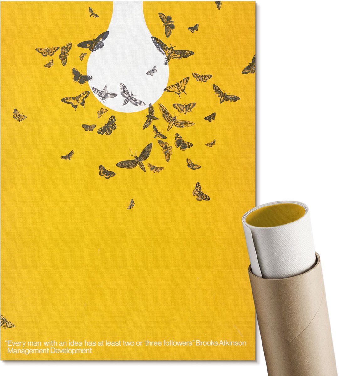 Coloray Polycanvas Wandposter - Huisje Aan Het Water, Fotografie - A3 - Bruin Motief - Rechthoek - Muurkunst - Woonkamer, Slaapkamer, Kantoor - Minimalist