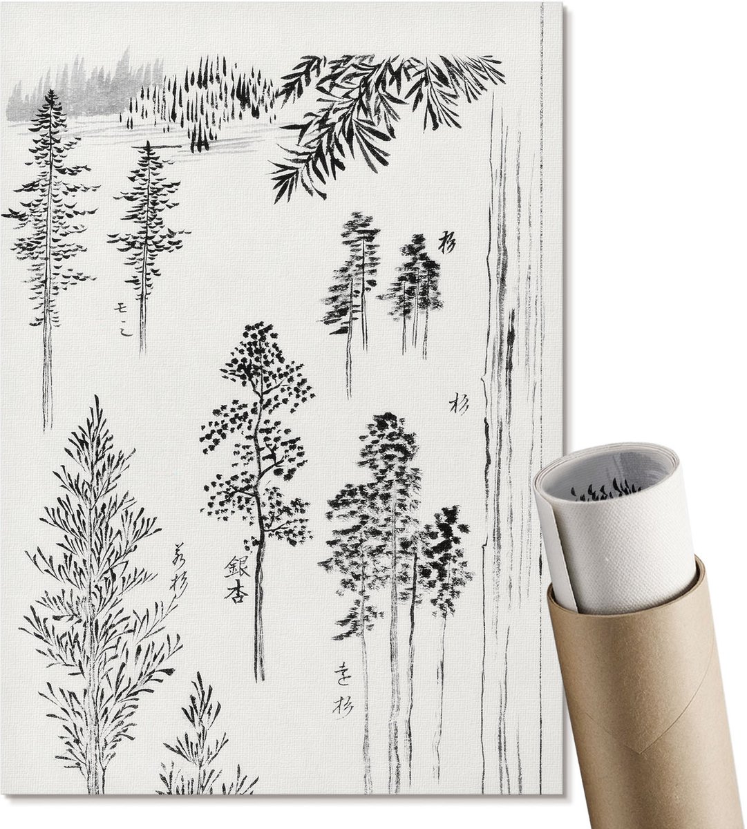 Coloray Polycanvas Poster - Herfstmeer, Fotografie - A3 - Geel Wandposter - Rechthoek - Wandkunst - Woonkamer, Slaapkamer, Kantoor - Klassiek