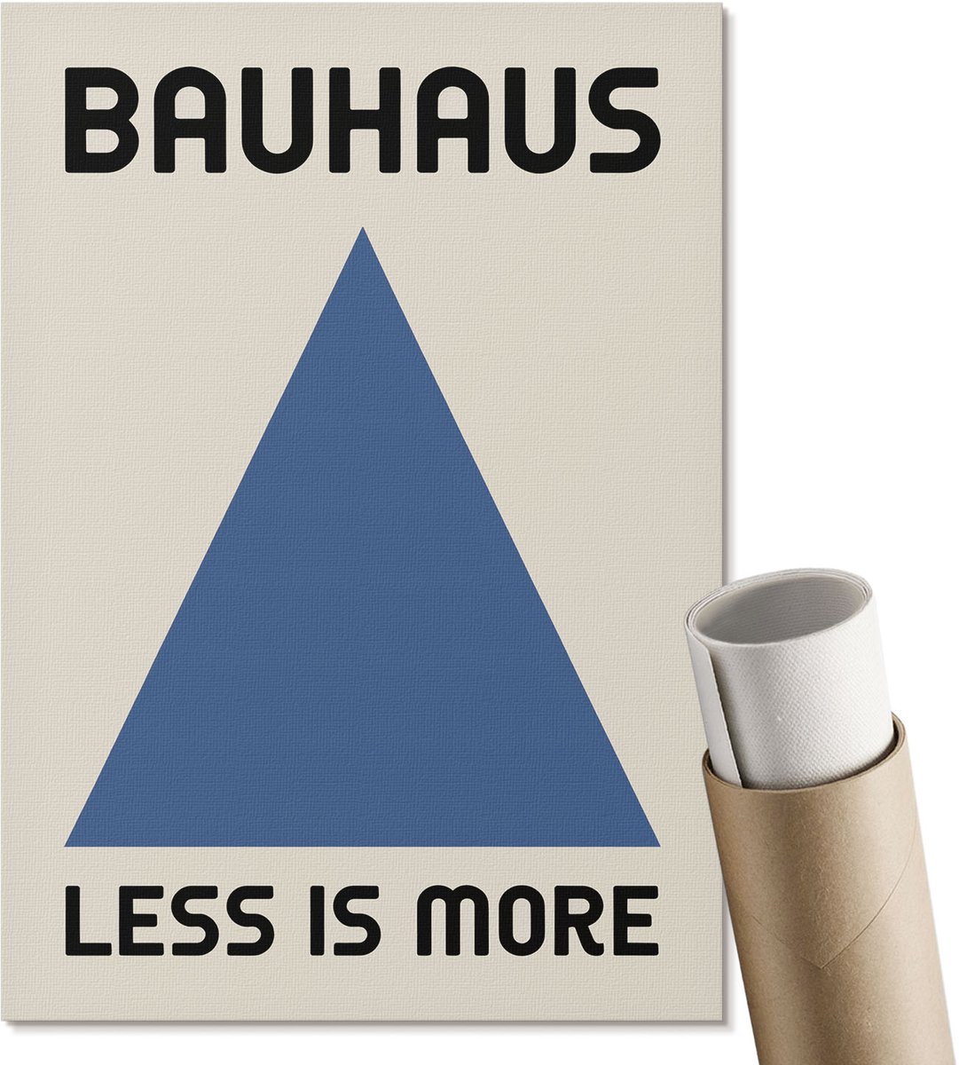 Coloray Canvas Poster Polycanvas - Japans Stel, Groente - A3 - Grijs Decoratie - Rechthoek - Decoratieve poster - Kantoor - Klassiek