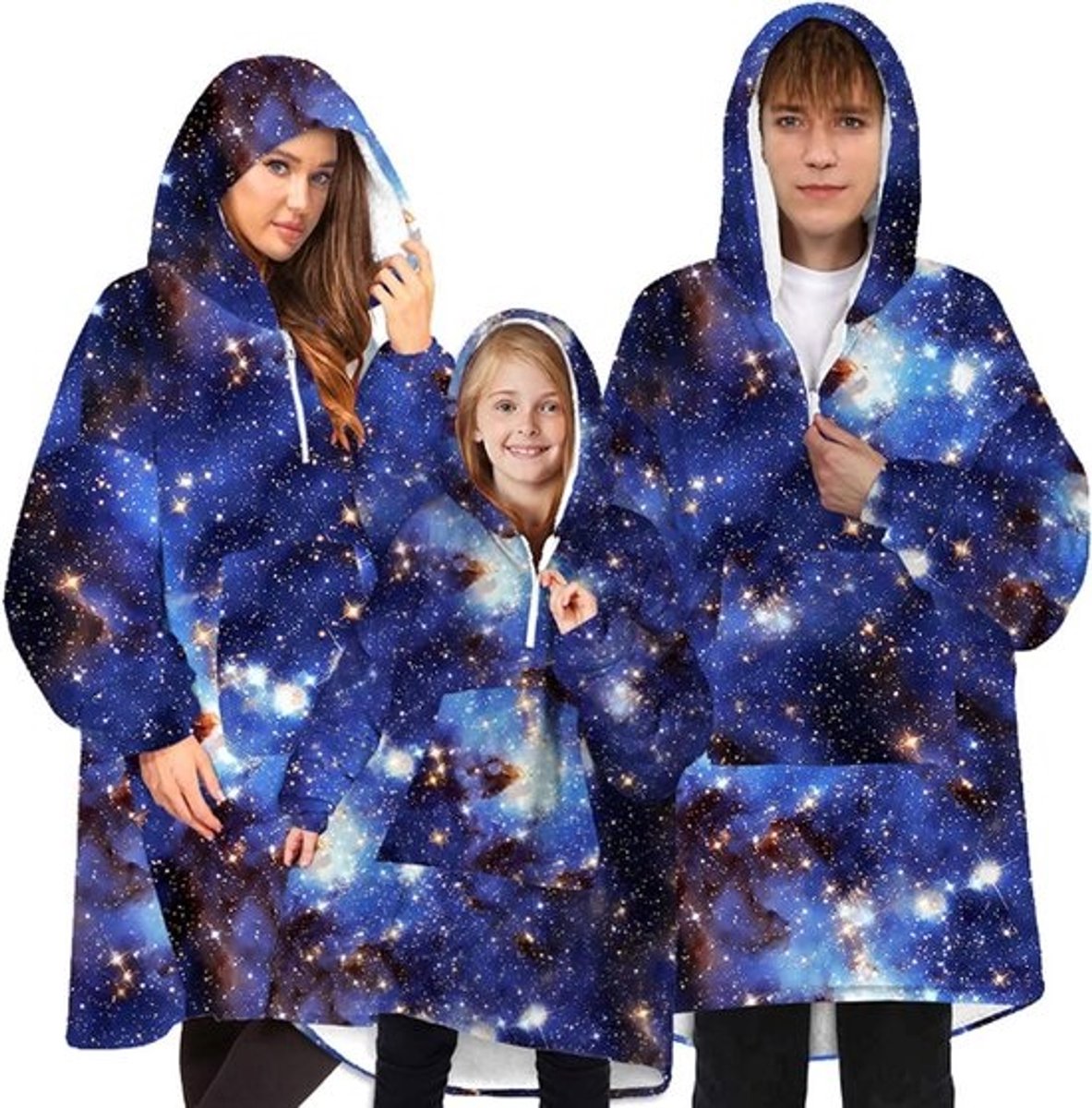 Draagbare Deken - Deken met mouwen Plaid - Warm Blijven - Dubbele Fleece - Set van 3 - Geel