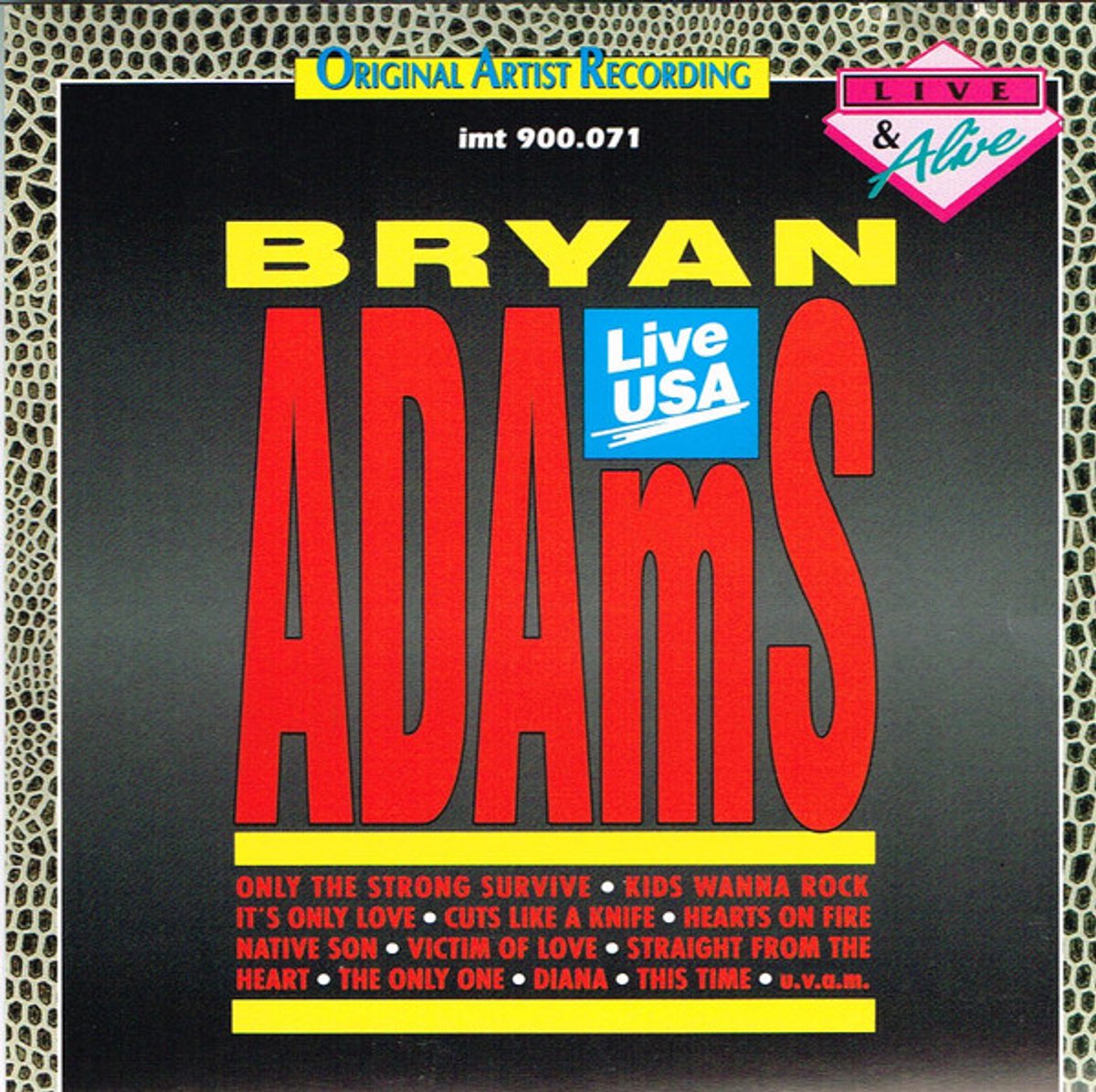 Bryan Adams – Live USA CD