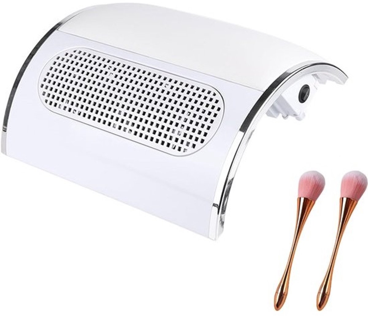 Nagelstofafzuiger - Nagelstofzuiger manicure - Schoon werken - Stille werking - 24x288x10 cm - Wit