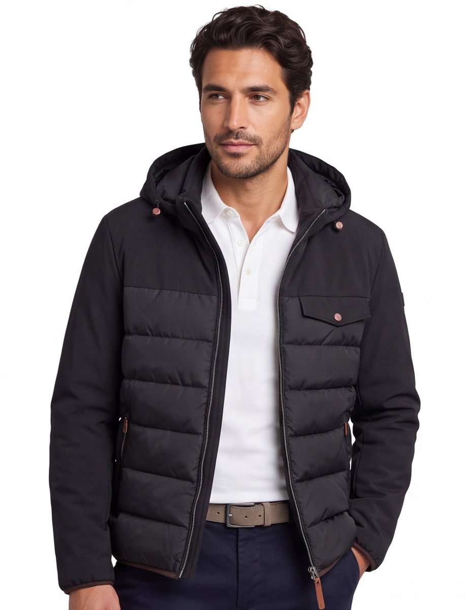 Bugatti winterjas zwart