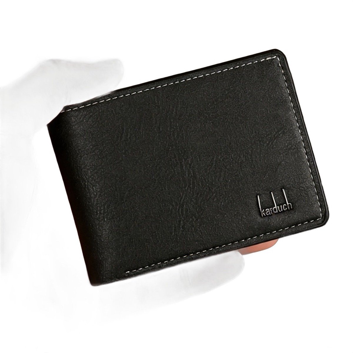 Currero Portomonee - Portemonnee Dames & Heren - RFID Anti Skim - Pasjeshouder - Klein Model - Met Rits - Kunstleer - Zwart