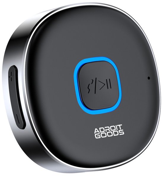 AdroitGoods Bluetooth 5.0 AUX Adapter - Draadloze Audio Ontvanger - 3,5 mm Jack - Auto & Speakers - Handsfree - Microfoon - USB-C - 10+ Uur - Zwart — afbeelding 3
